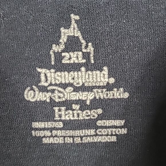 Men's 2XL Mickey Mouse T-Shirt Black Disney Graphic Print Disneyland Vacay Tee - Picture 4 of 4